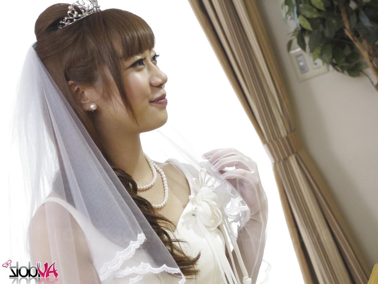 20P Perverted Japanese bride Aiko Endo gets roughly fucked and creampied