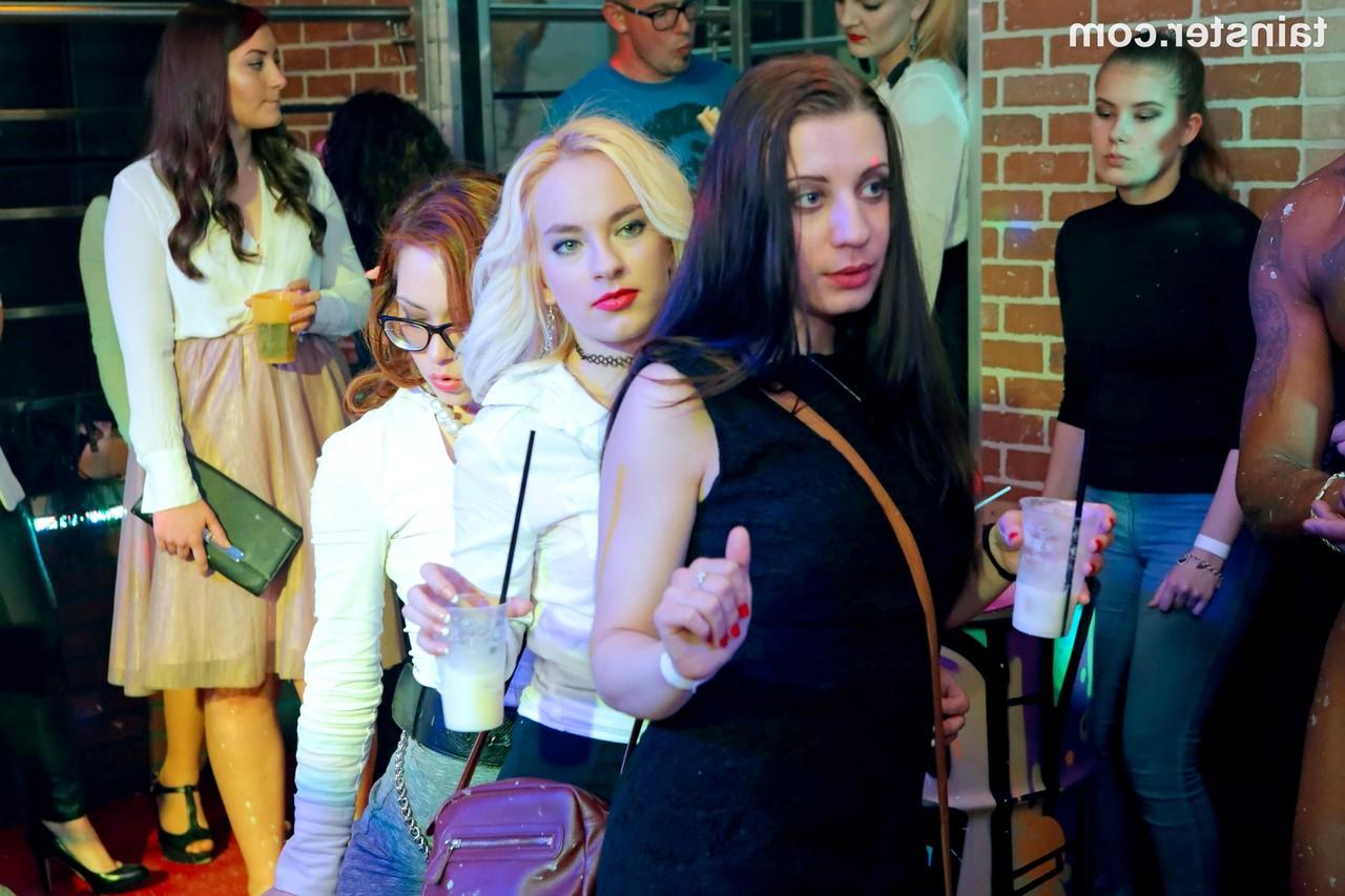 15P Party girls suck cocks inside a club after getting inebriated