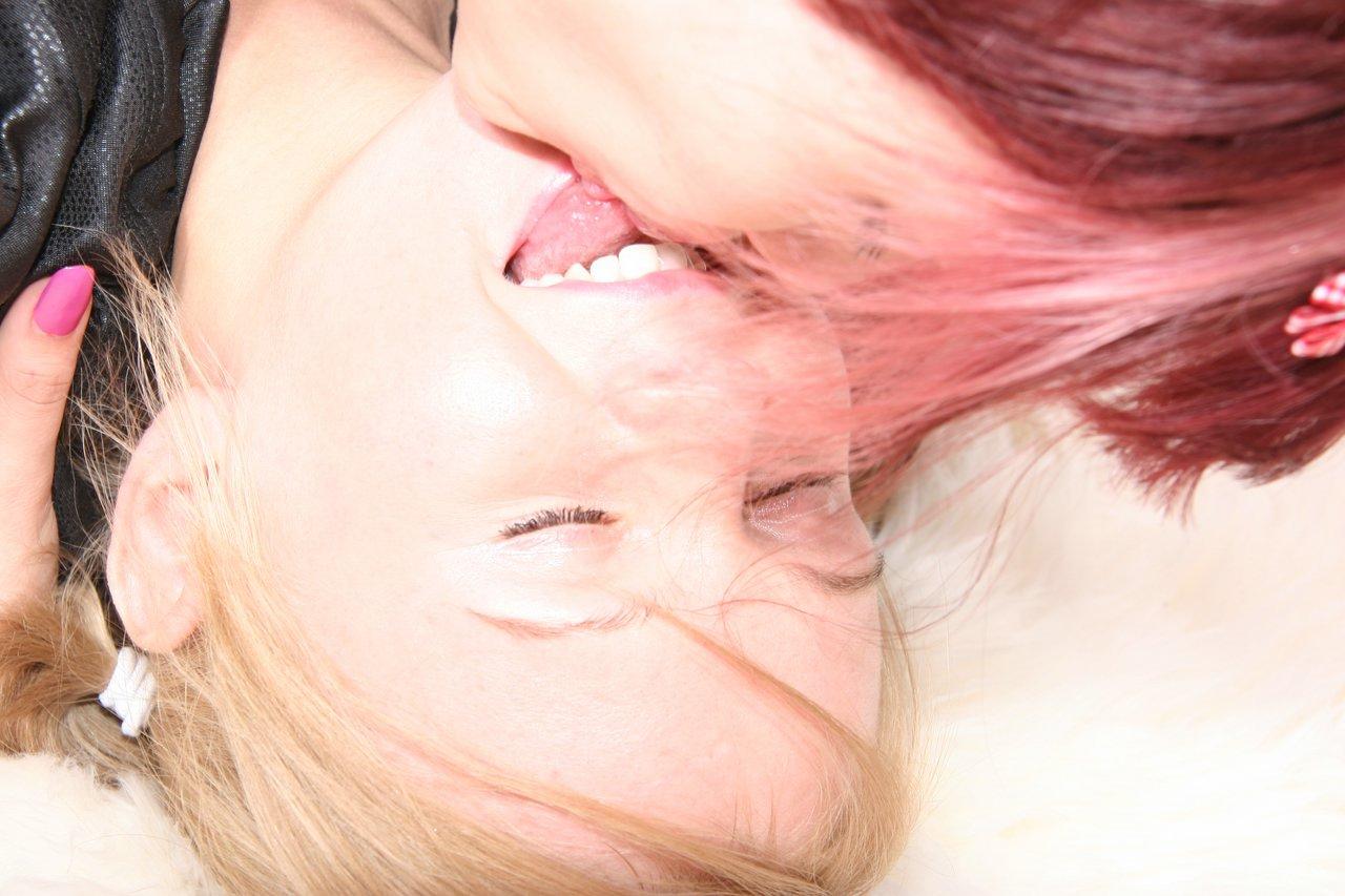 20P Lesbian vixens Ksusha C & Nataly use their heels to fuck each other