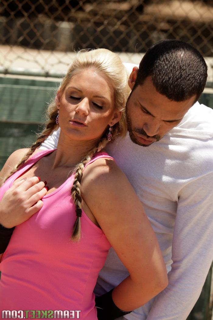 16P Busty baseball player Phoenix Marie gets her hot ass & big tits fondled