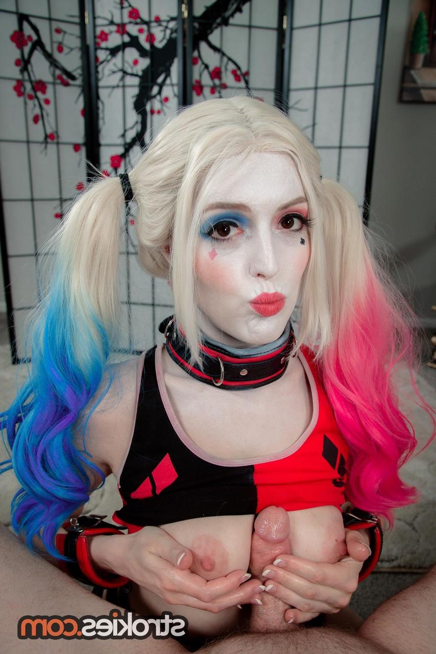 19P Blonde with a big booty Emilia Song gives a sizzling POV handjob