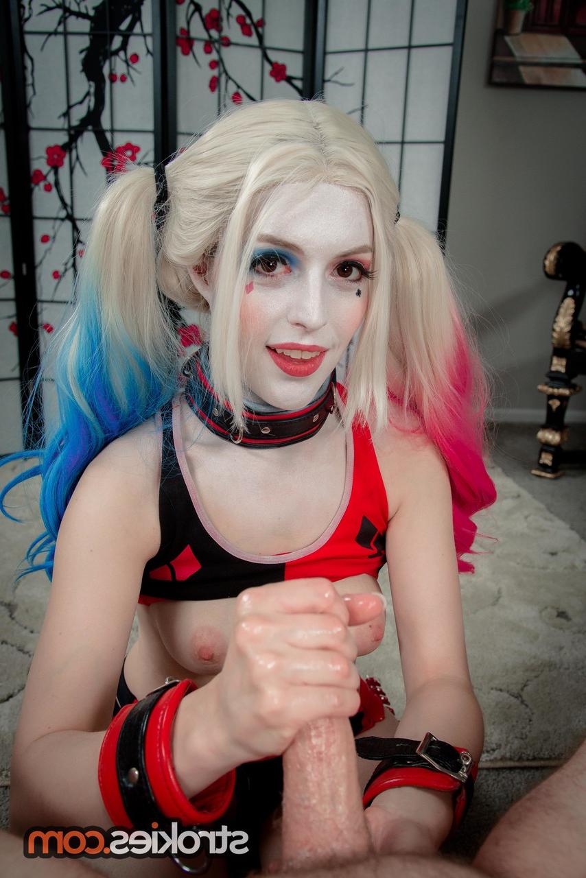 19P Blonde with a big booty Emilia Song gives a sizzling POV handjob