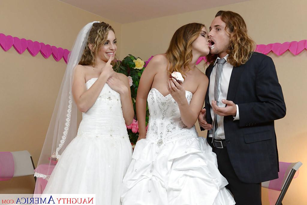 13P Les jeunes stars du porno Dillion Harper et Kimmy Granger font un plan à trois la nuit de noces.