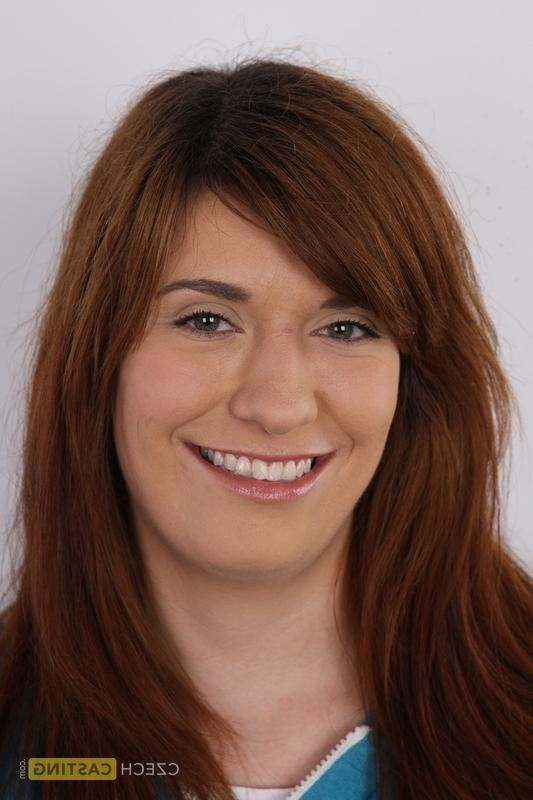 20P Chubby redhead Martina strips naked before a close-up of her muff