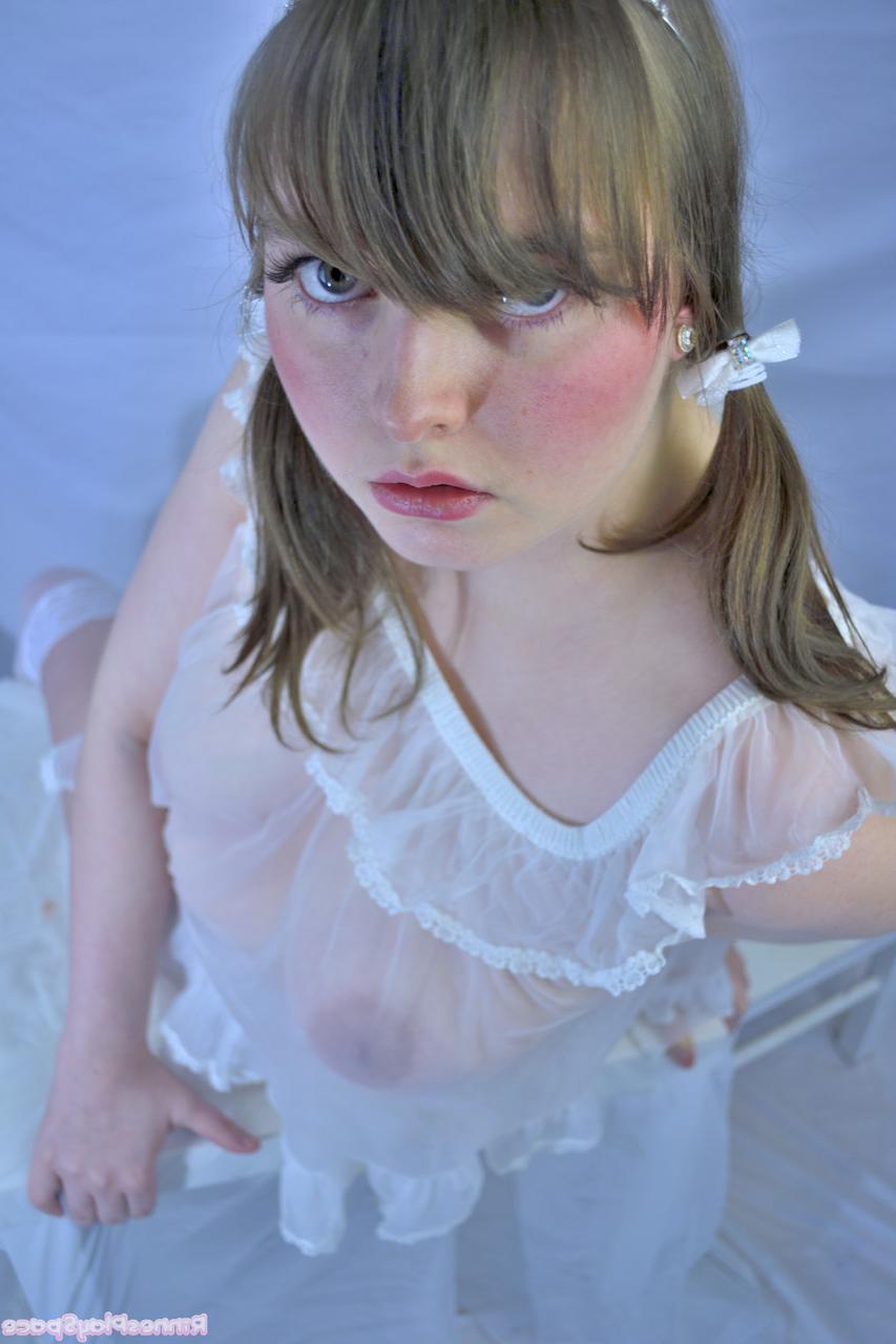 15P Chubby amateur Rinne Ravine teasing with her juicy tits in sheer lingerie