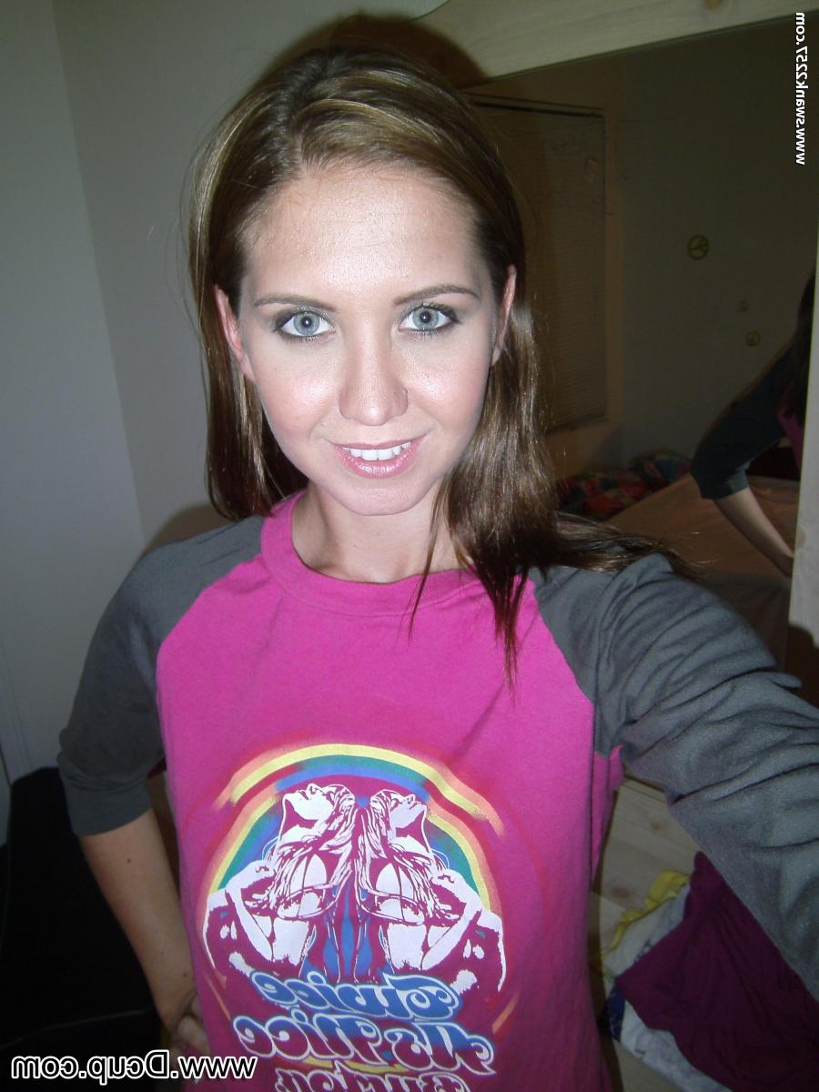 20P Brunette with puffy nips Chrissy Marie strips her shirt & undies in a solo