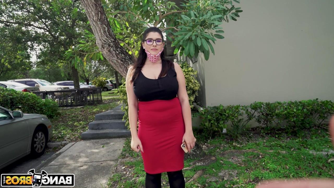 20P Horny nerd with big tits Laila Lust gets picked up and rammed in a van