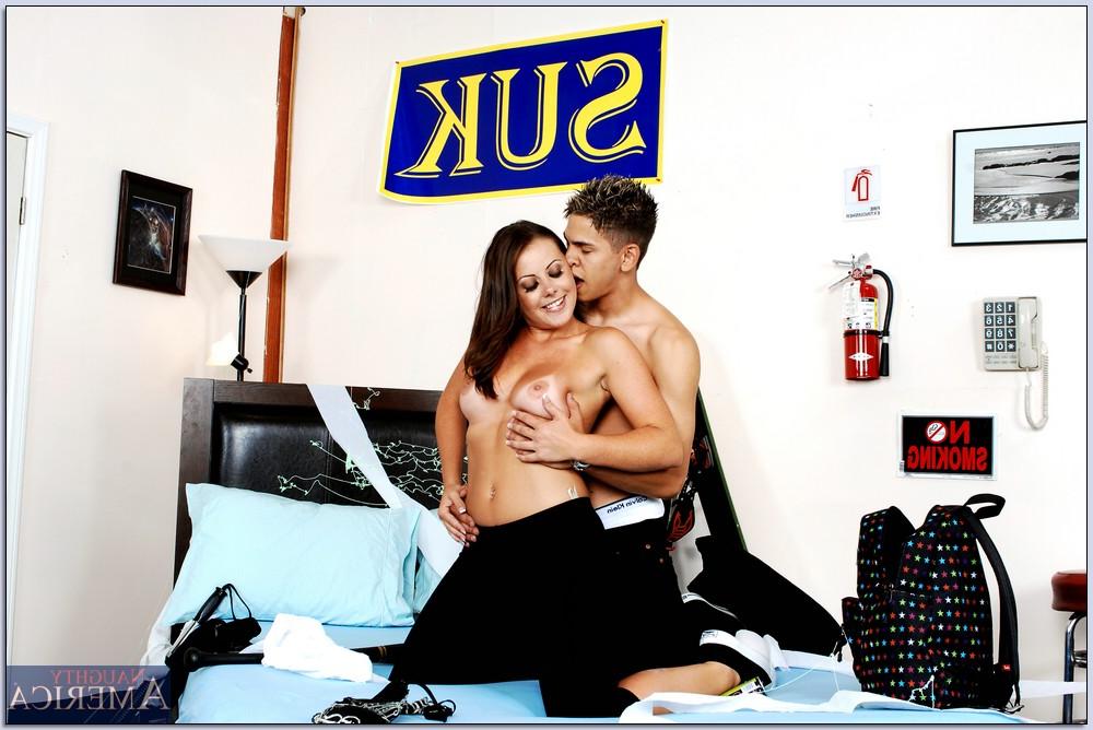 16P Naughty college cocksucker Penny Flame gets drilled like a slut