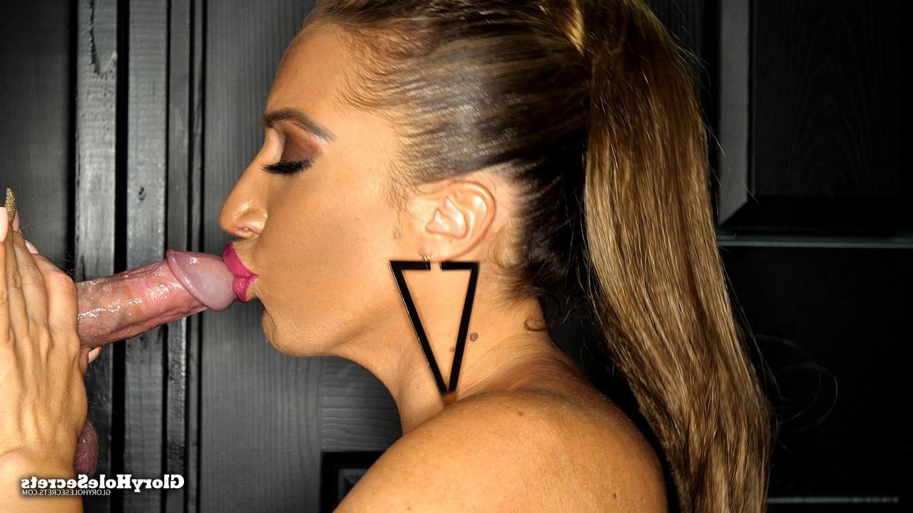 18P Voluptuous MILF is greedy about swallowing cocks through gloryholes