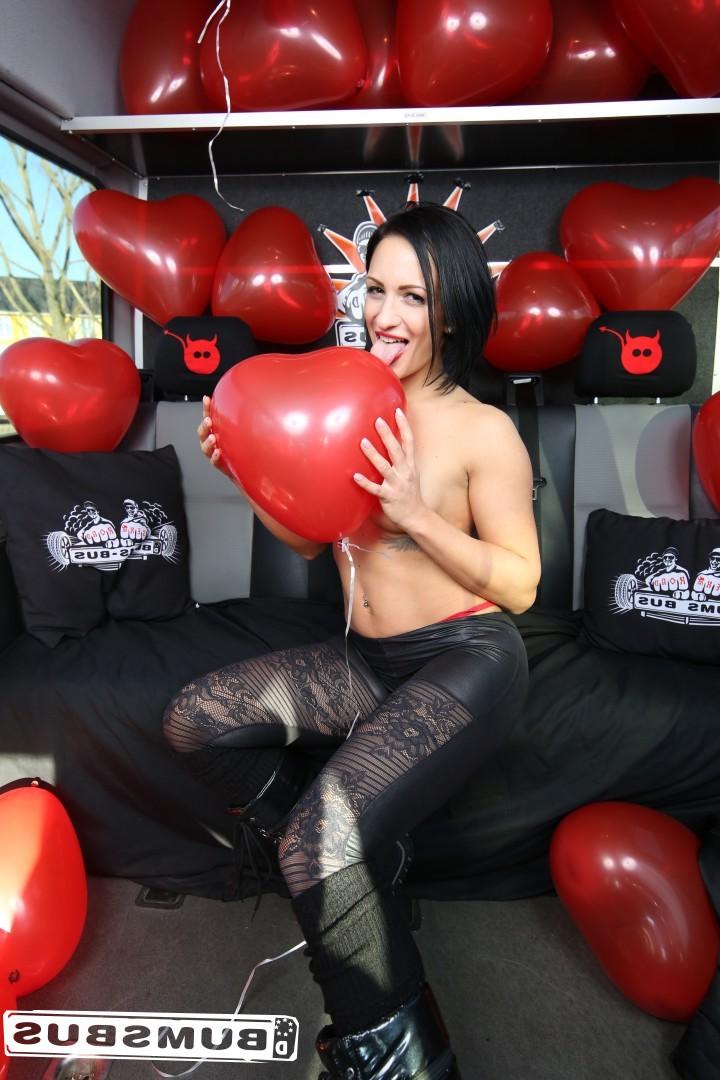 20P Stunning hottie with big natural tits Black Sophie gets pounded on the bus