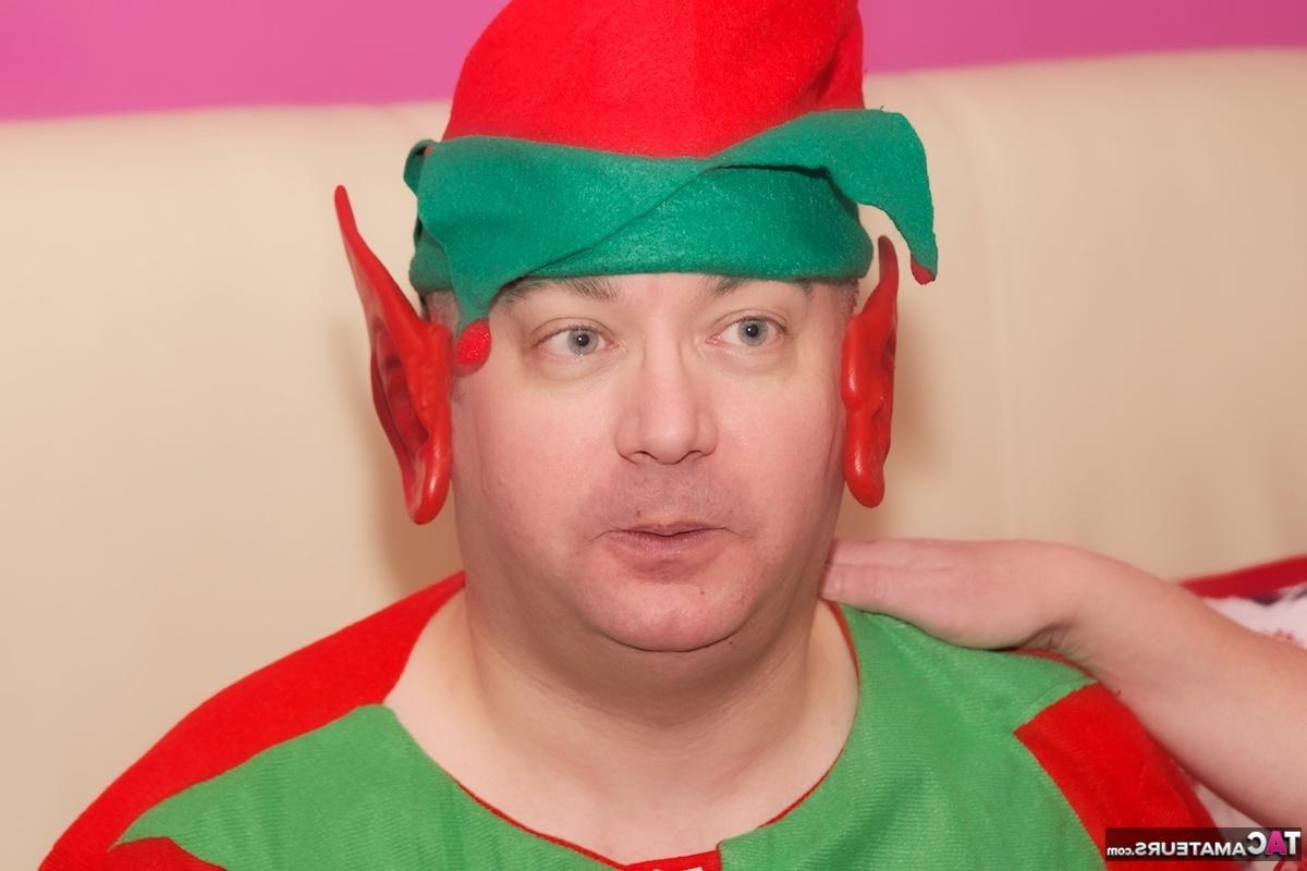 16P Mature plumper Dirty Doctor partakes in MMF play while in a Christmas outfit