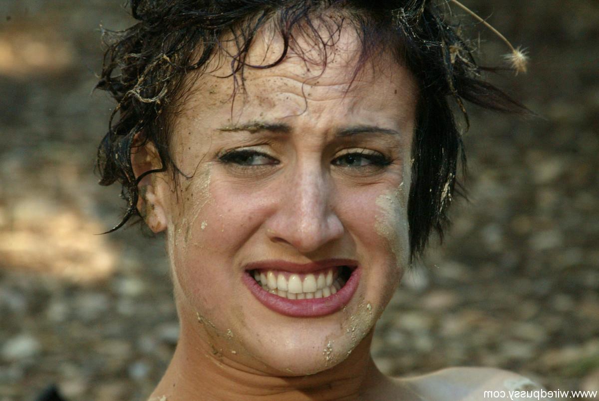 20P Slave girl Dylan Ryan gets her big ass brutally toyed in the mud