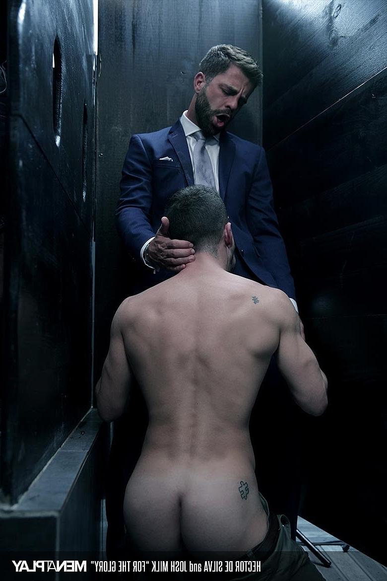 19P Sexy bodybuilder Hector de Silva gets his ass filled by businessman Josh Milk