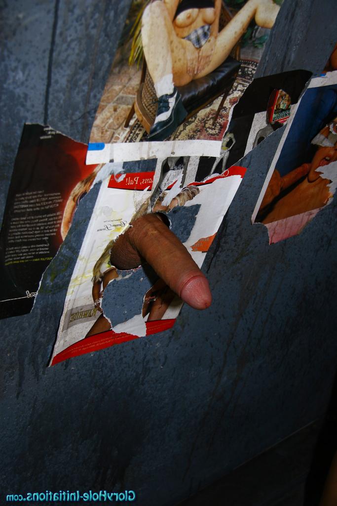 15P Das vollbusige schwarze Mädchen Miss Tia hat Interracial-Sex über ein Gloryhole im Badezimmer