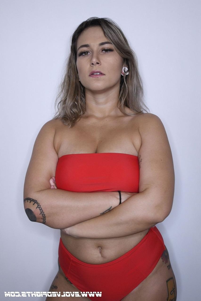 20P Femdom Red August enjoys a big dick while wrestling with a black stud