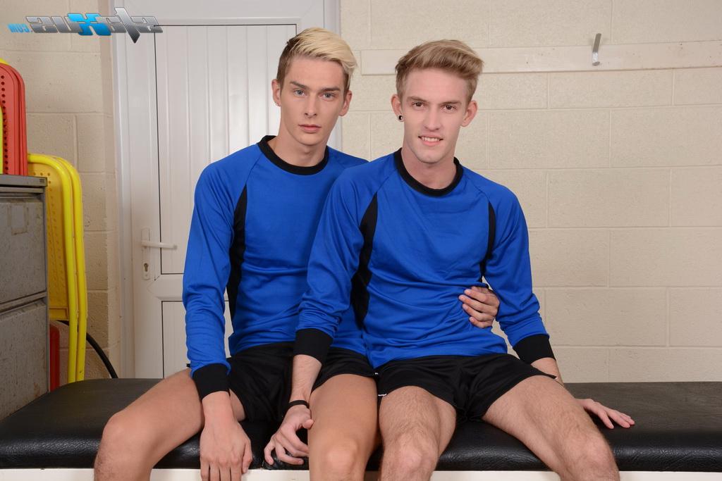 20P Gay boys Jaxon Radoc & Connor Levi have hardcore anal sex in the locker room