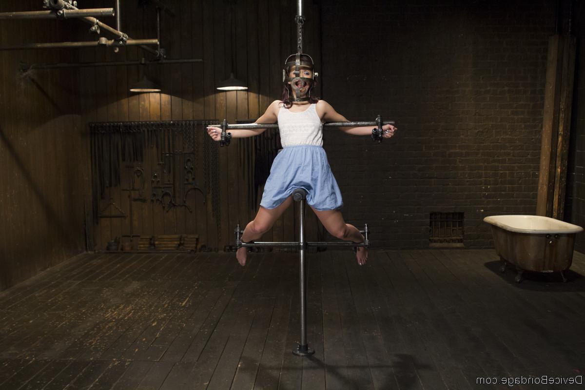 20P Tiny redheaded Latina Kristina Rose gets bound and brutalized in the dungeon