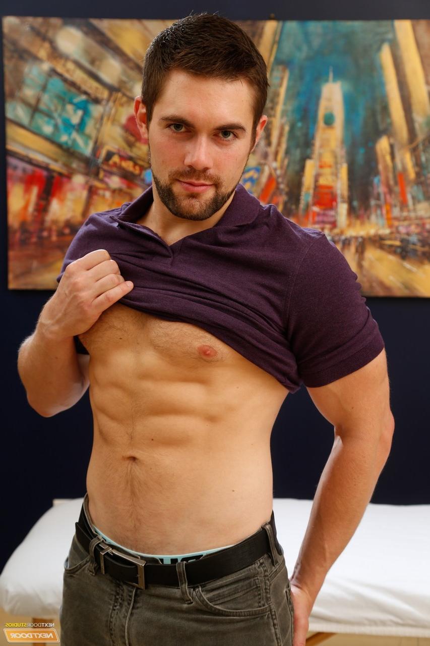 20P Hot gay studs James Huntsman and Griffin Barrows fuck in protected sex