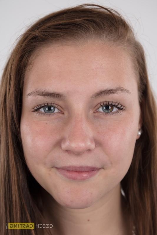 20P 18 year old first timer stands naked after her dress and lingerie is removed