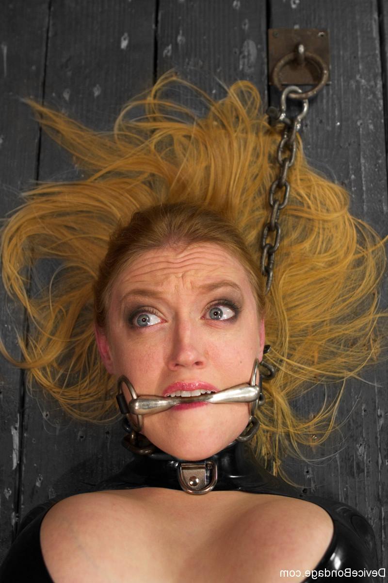 20P Blonde MILF Dee Williams gets punished with a dildo & a vibrator in bondage