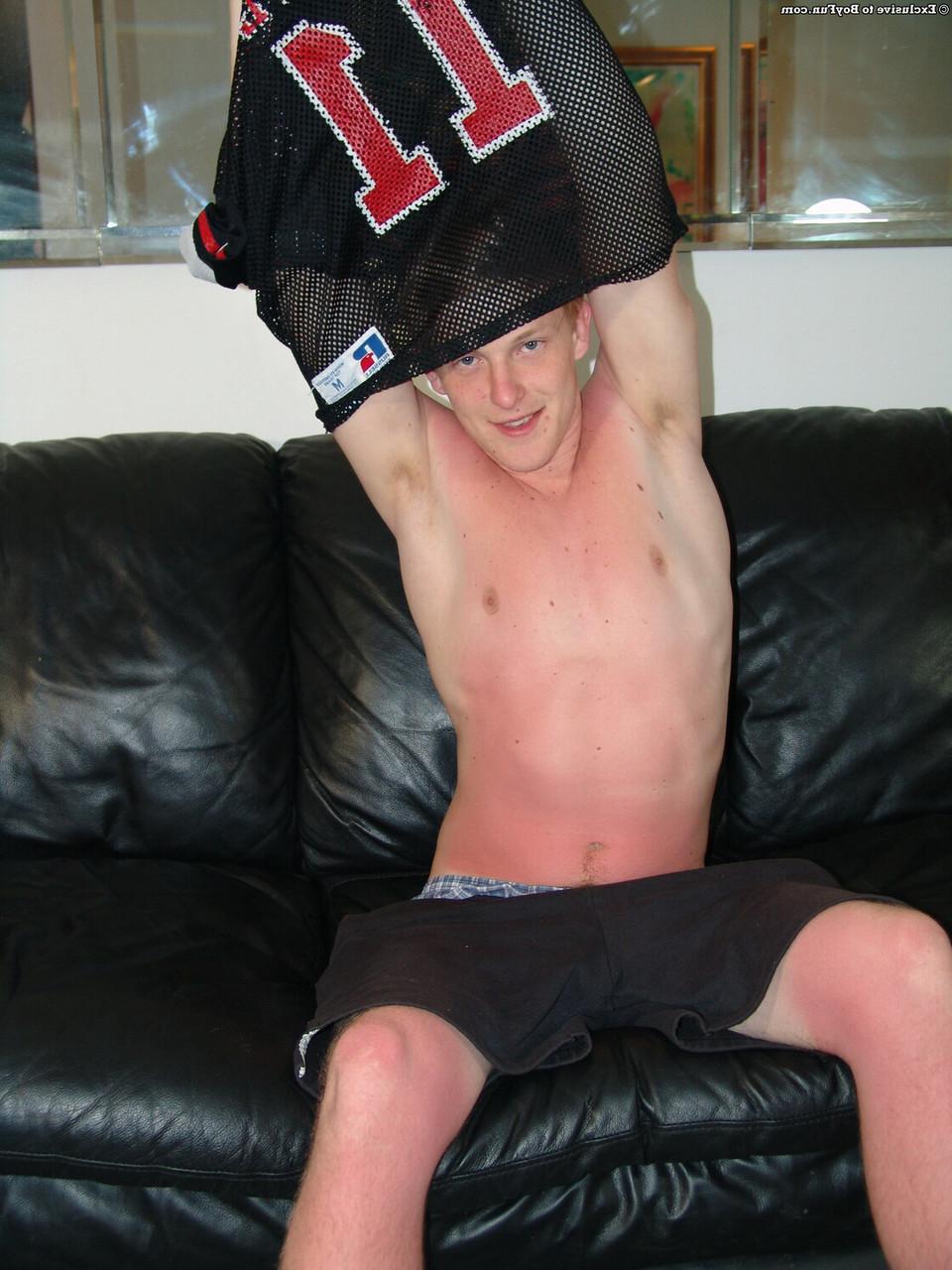 20P Kinky Caucasian boy with a big dick Mikey eats his cum after jerking off