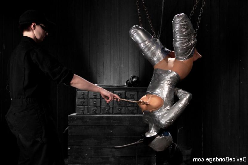 10P Beretta James is dominated by a female while restrained in a dungeon