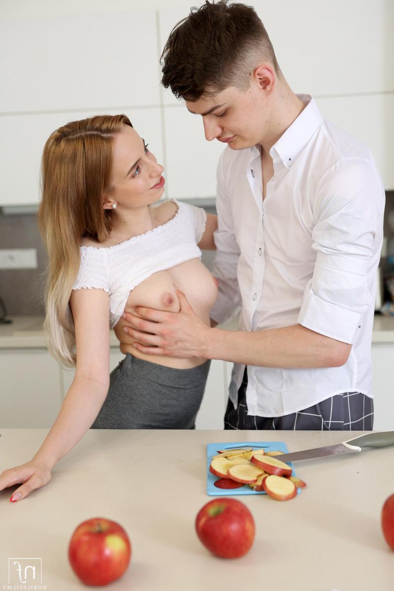 16P Young redhead Lily Steele ends up on top of a boy's cock during a fuck
