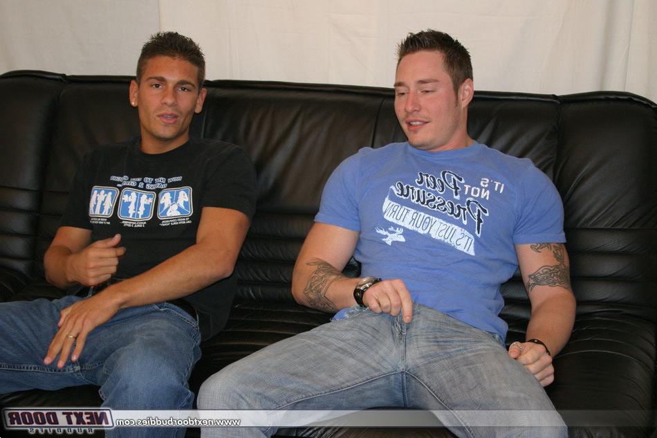 20P Gay studs Sebastian & Phoenix teasing all nude with their irresistible cocks