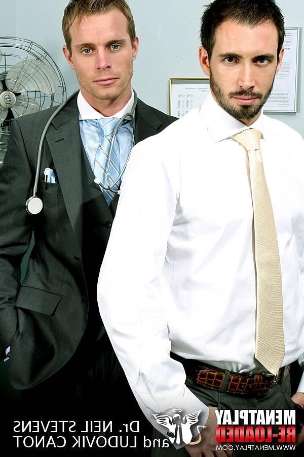10P Los doctores gays ludovic canot y neil stevens follan completamente vestidos