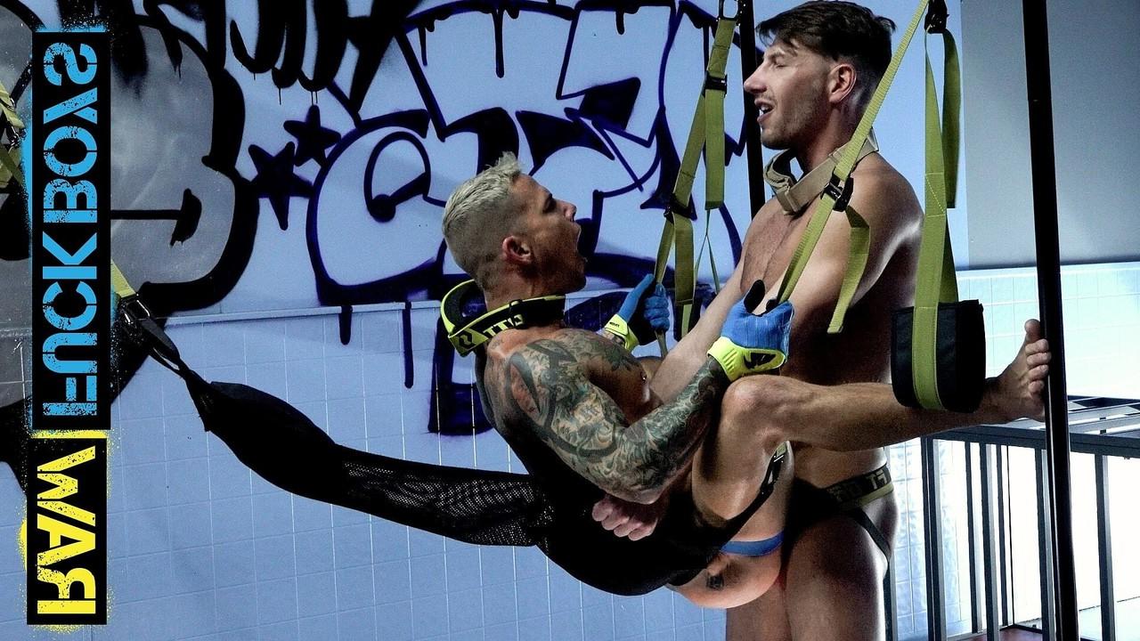 20P Gay perverts Archer Croft & Jordan Starr engage in BDSM anal sex action