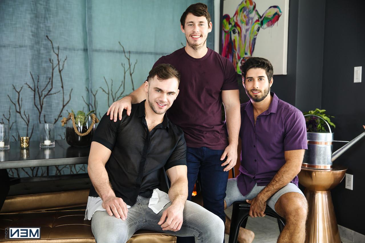 17P Homens gays peludos Tobias, Diego Sans e Blaze Austin têm um cara só a 3