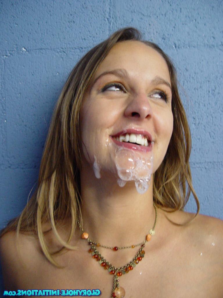 18P Brazen Brit Poppy Morgan get naked & takes a big bubbly gloryhole facial
