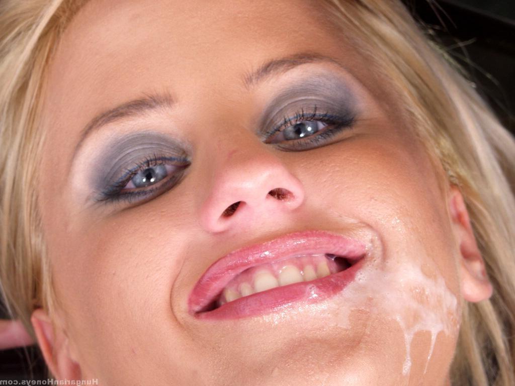 20P La caliente húngara Cynthia Paul recibe con gusto un facial después del sexo duro