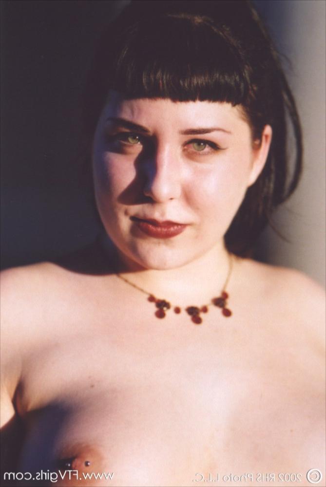 16P Chubby Gothic slut Sophia undressing and flashing her big boobs in public