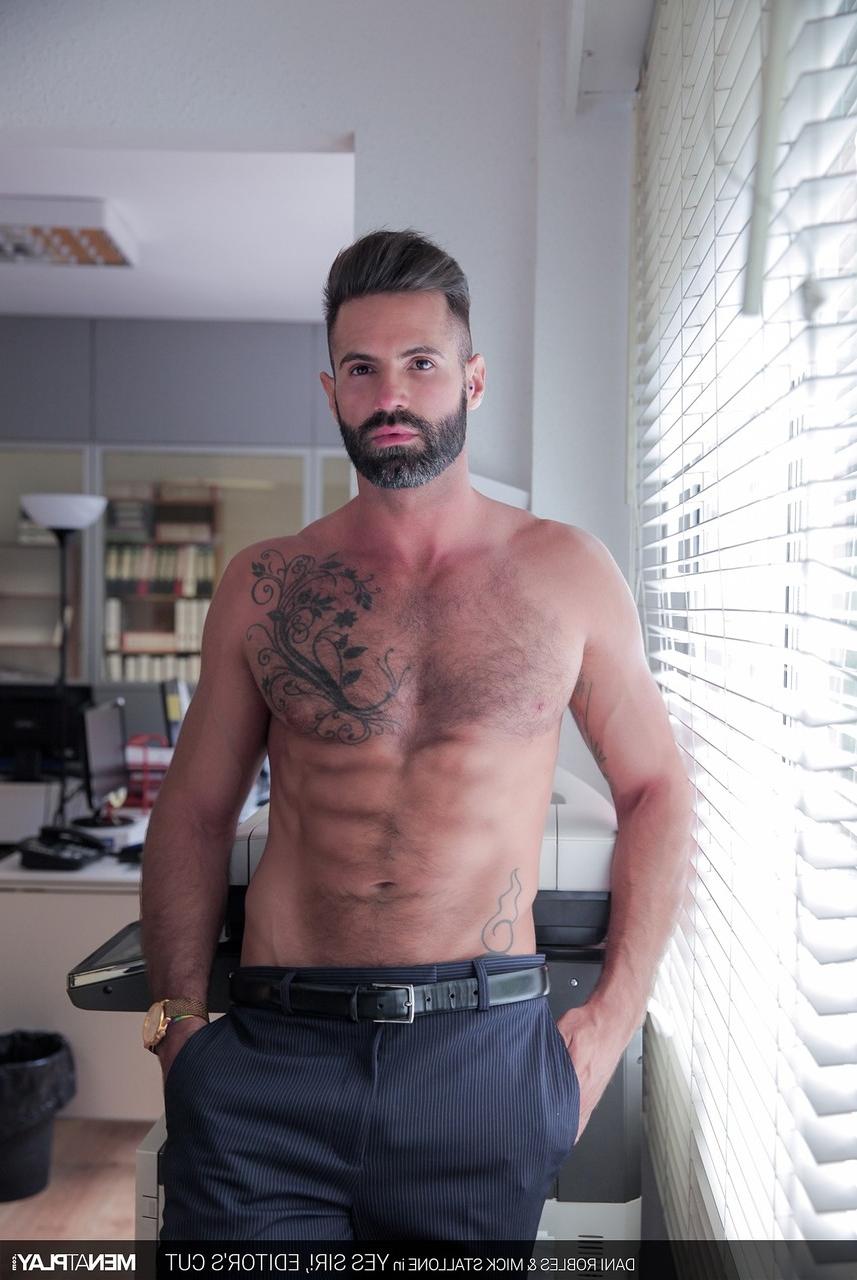 20P Gay colleagues Mick Stallone & Dani Robles have a wild anal quickie at work