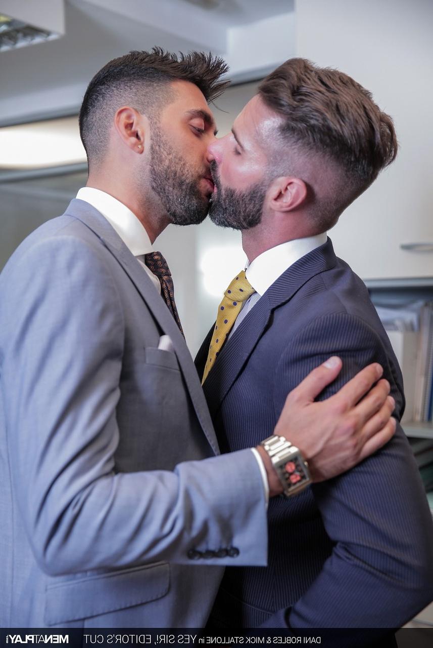 20P Gay colleagues Mick Stallone & Dani Robles have a wild anal quickie at work