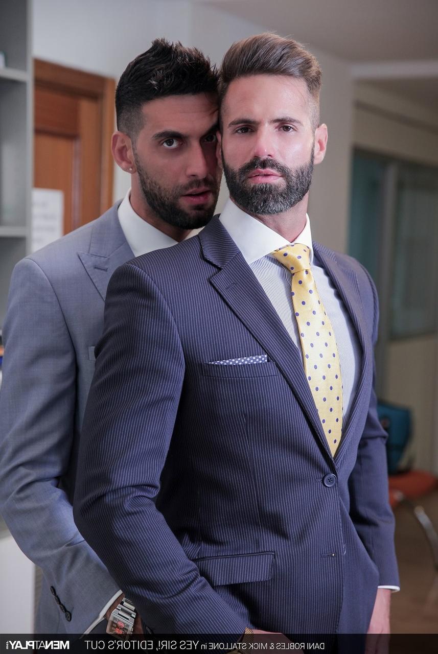 20P Gay colleagues Mick Stallone & Dani Robles have a wild anal quickie at work