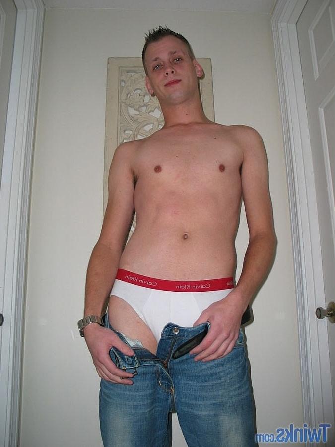 20P Skinny twink jerks his small dick until he ejaculates in a hot solo