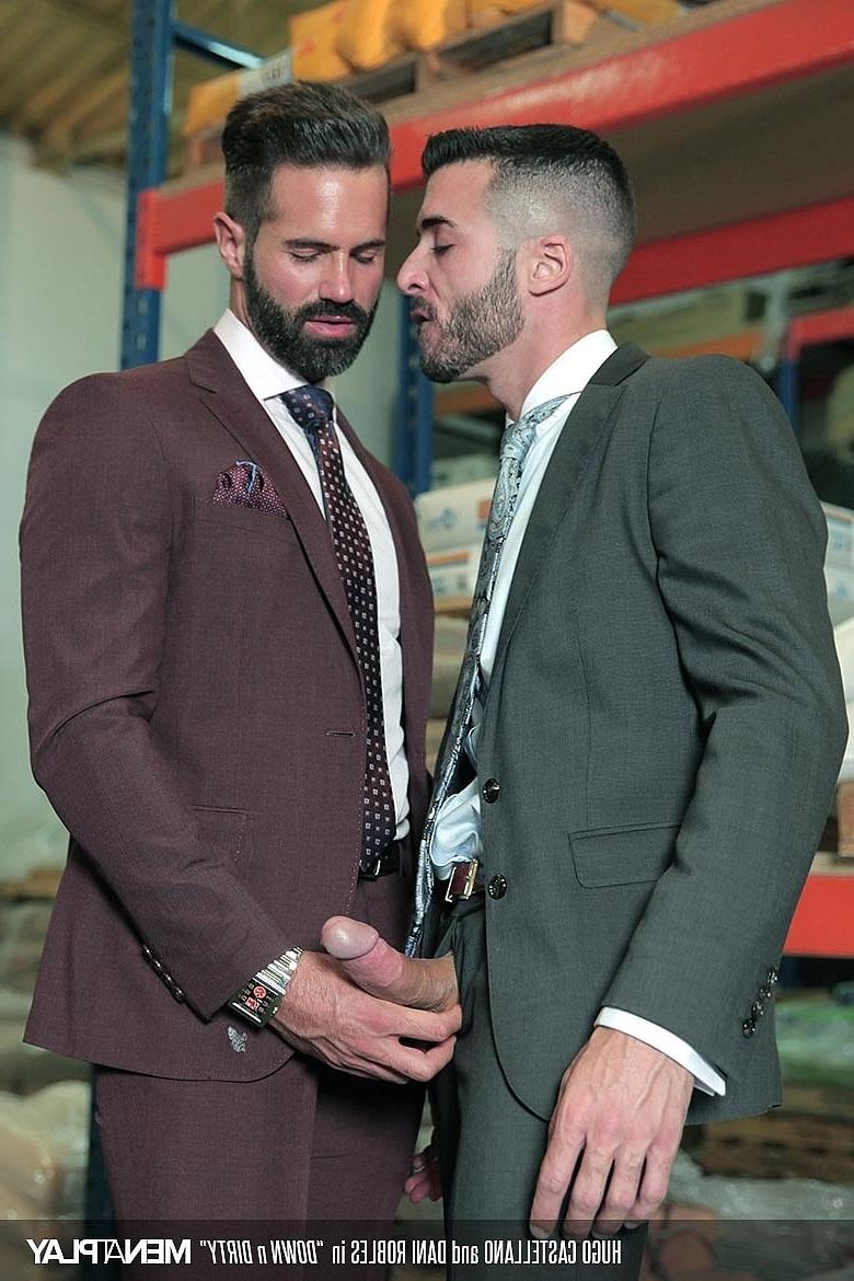 20P Empresários gays latinos Dani Robles e Hugo Castellano fodem no armazém w
