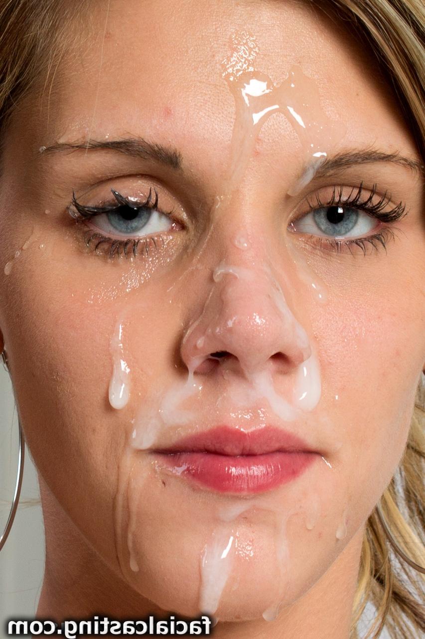 20P Blonde maigre suce une énorme bite et prend un soin du visage monstre au casting