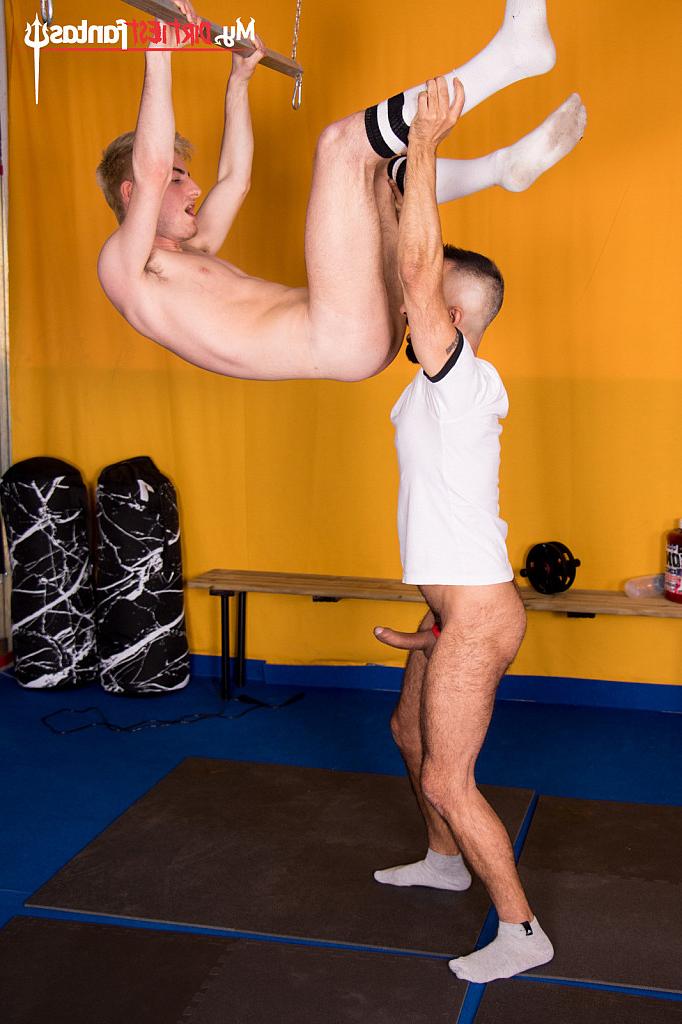 20P Twink Adam Power gets ass fucked by his personal trainer Dominique Kenique