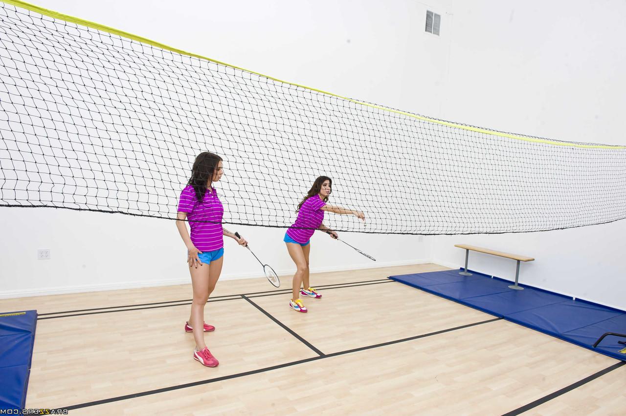 20P Bald ref participates in a foursome with three busty female athletes