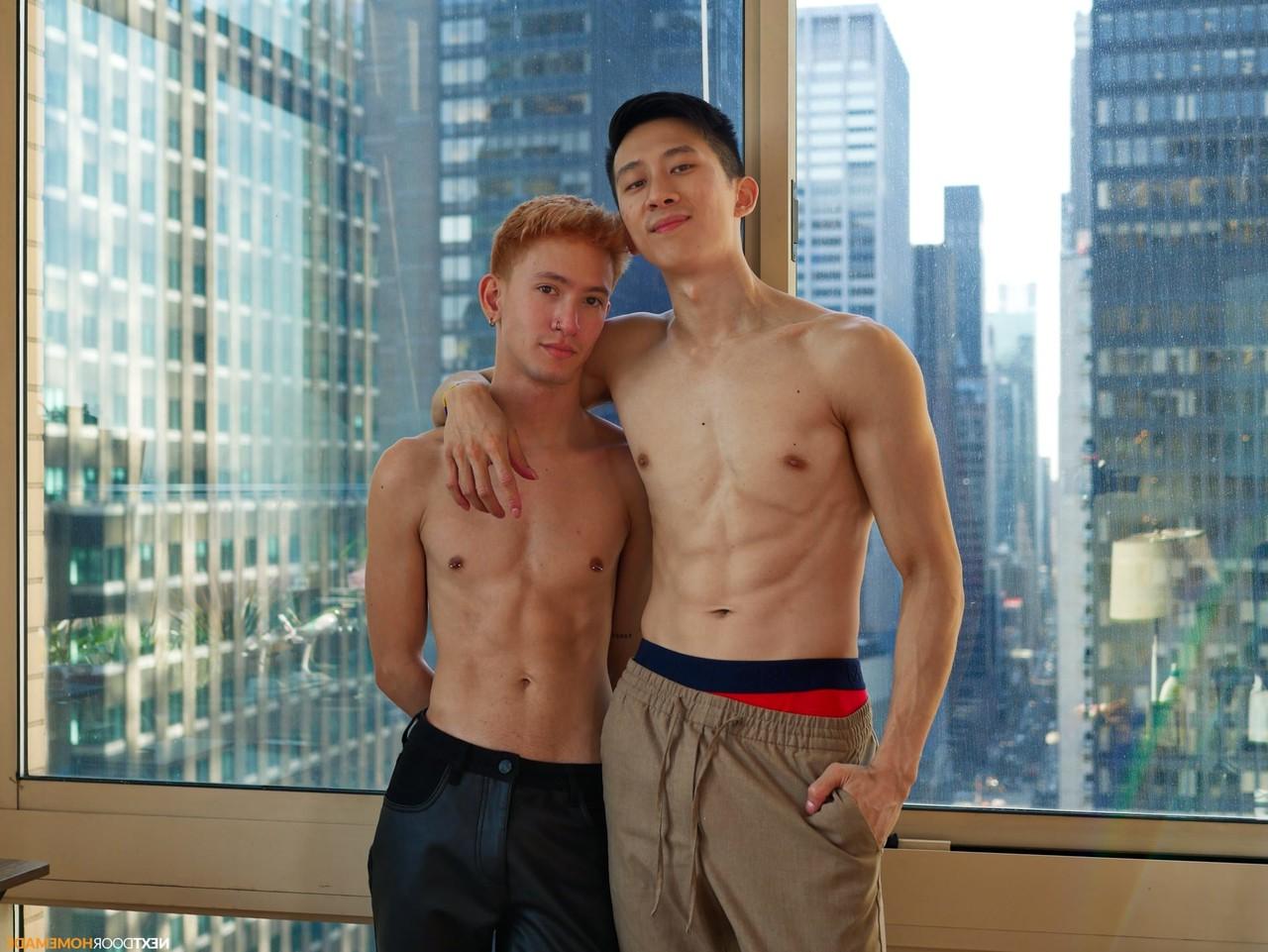20P Twink asiático Tyler Wu é fodido doggystyle por seu namorado gay Justin Berry