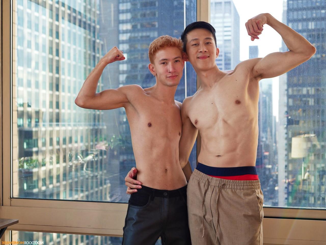 20P Twink asiático Tyler Wu é fodido doggystyle por seu namorado gay Justin Berry