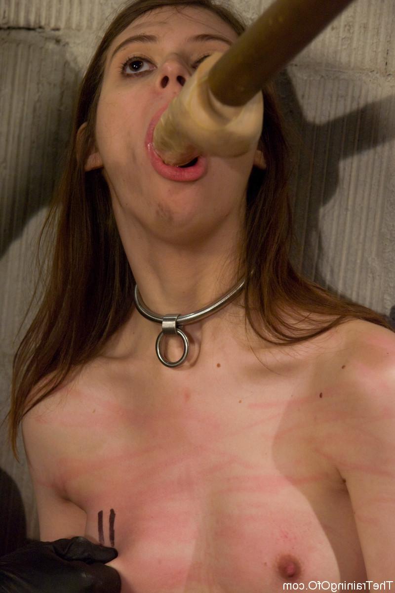 20P Naughty submissive Kristine gets her holes filled with toys in BDSM action