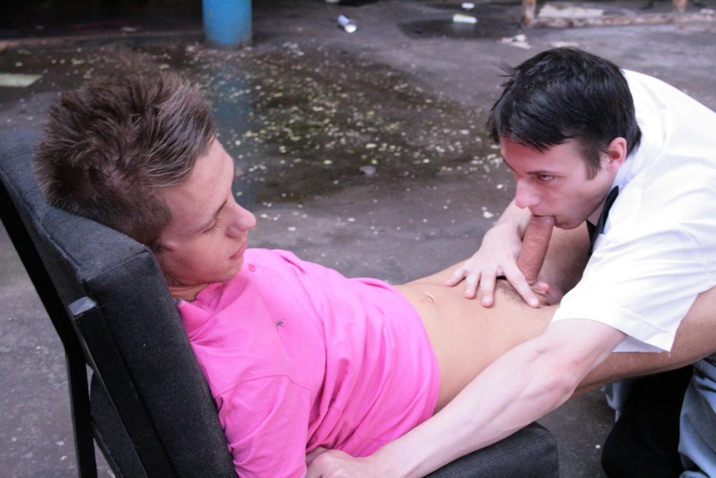 11P Twink Lloyd Adams gets punished by gay officer Evan Zero for writing graffiti