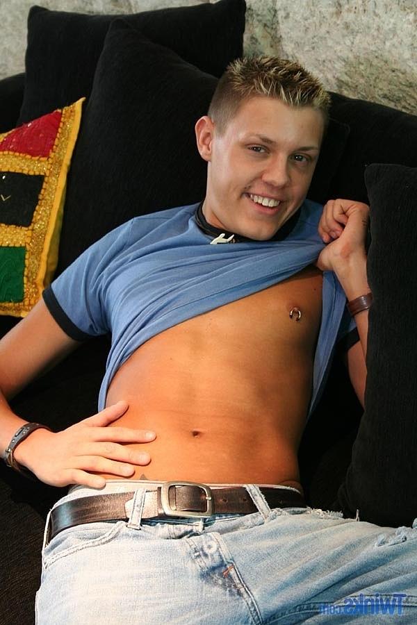 20P Good-looking twink plays with his hard cock while completely naked