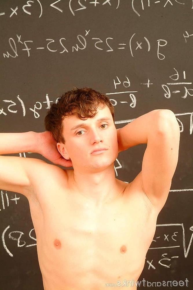 20P Hot twink strips completely naked and shows off his uncut hairy cock