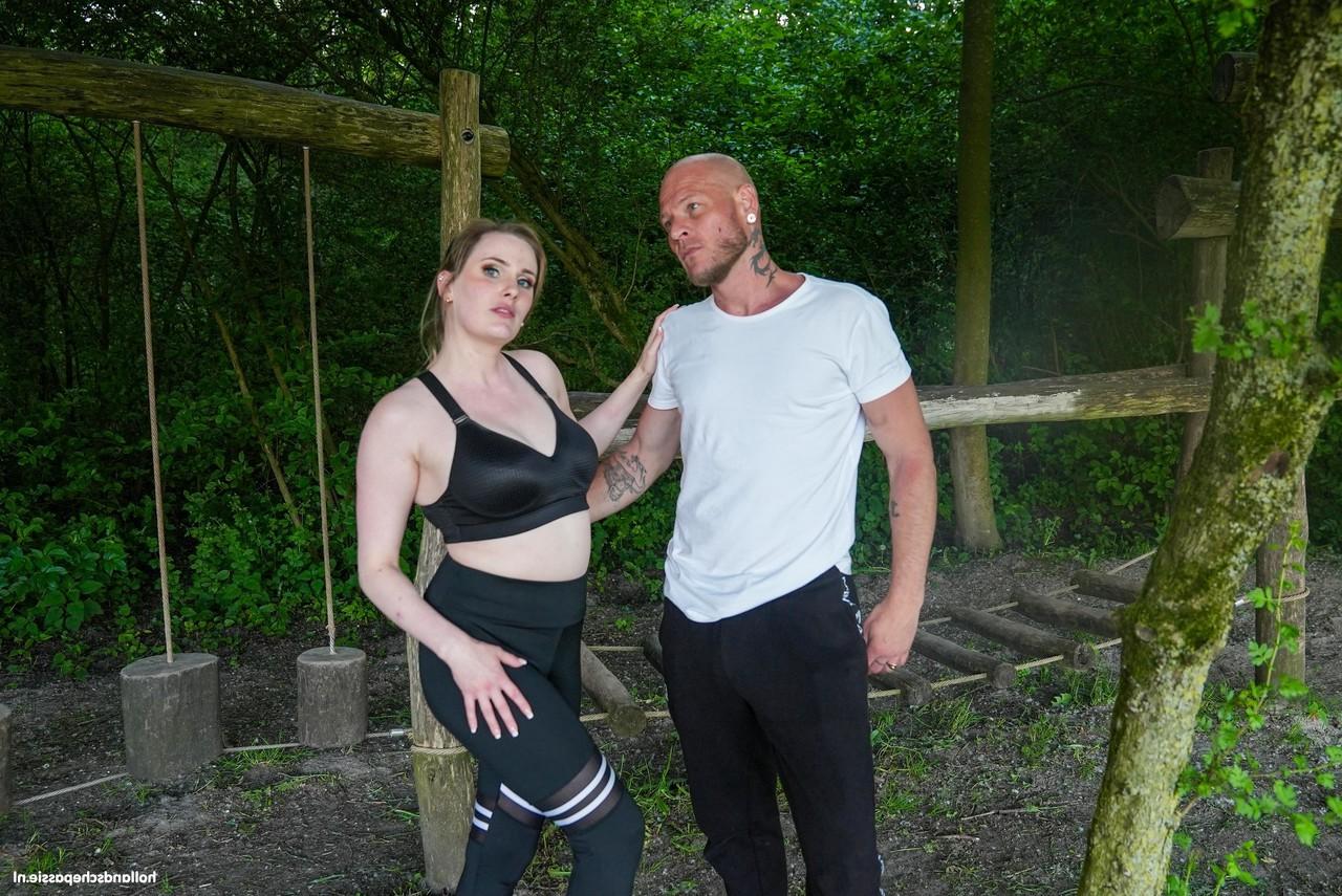 20P Naughty MILF Silas Sweettooth enjoys some doggystyle sex outdoors