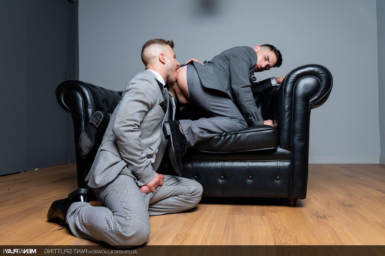 20P Horny dudes in suits Allen King and Luciano bang hard fully clothed